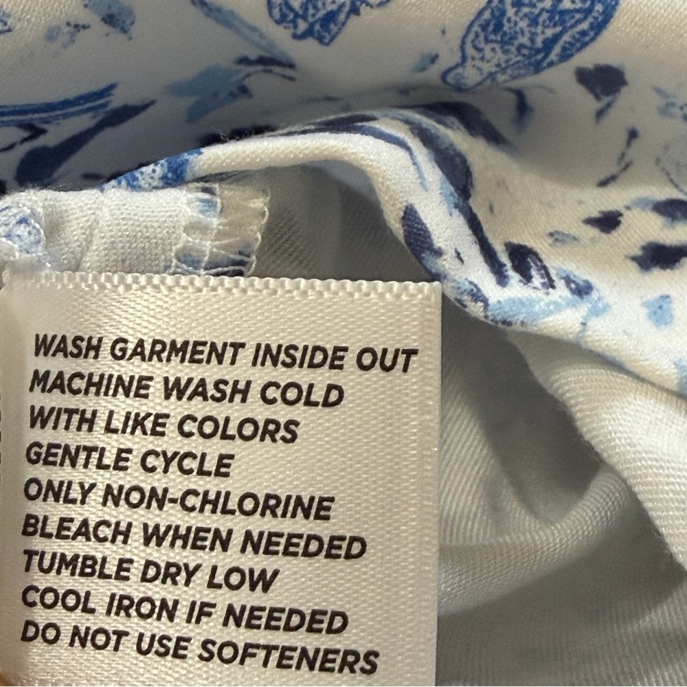 Lady Hagan Floral Blue Toile Skort - Picture 11 of 11